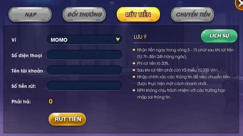 Cách thực hiện giao dịch cho tài khoản game