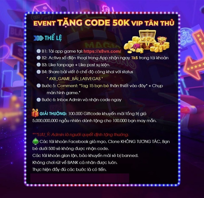 X8 Club Giftcode: Nhận code chào mừng tân thủ ngay với 50k